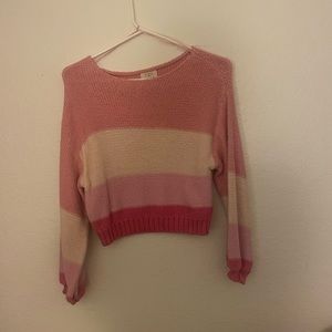 billabong pink sweater